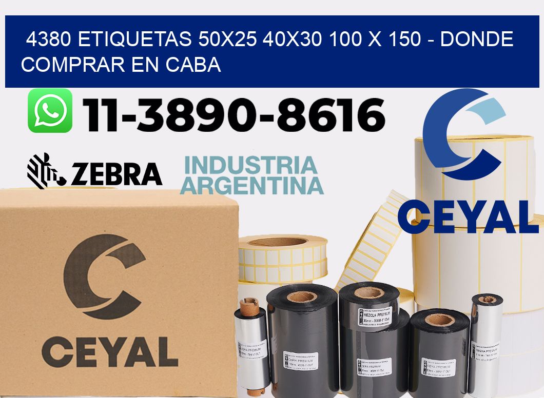 4380 etiquetas 50x25 40x30 100 x 150 - Donde Comprar en Caba
