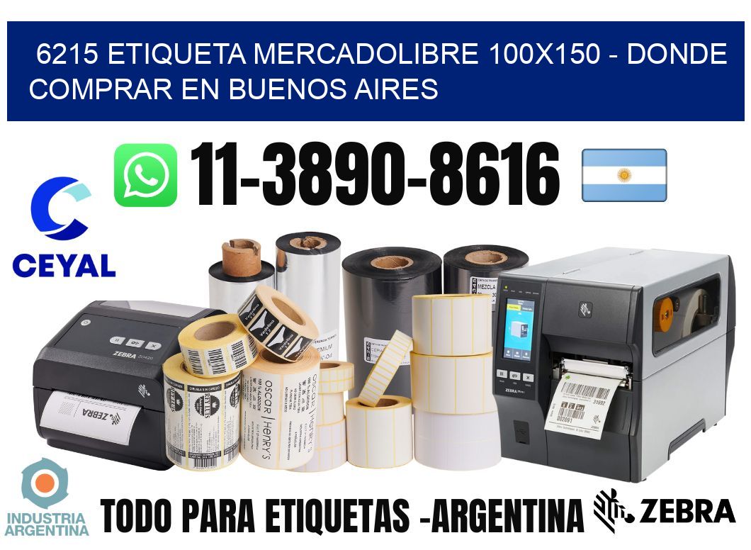 6215 etiqueta MercadoLibre 100x150 - Donde Comprar en Buenos Aires