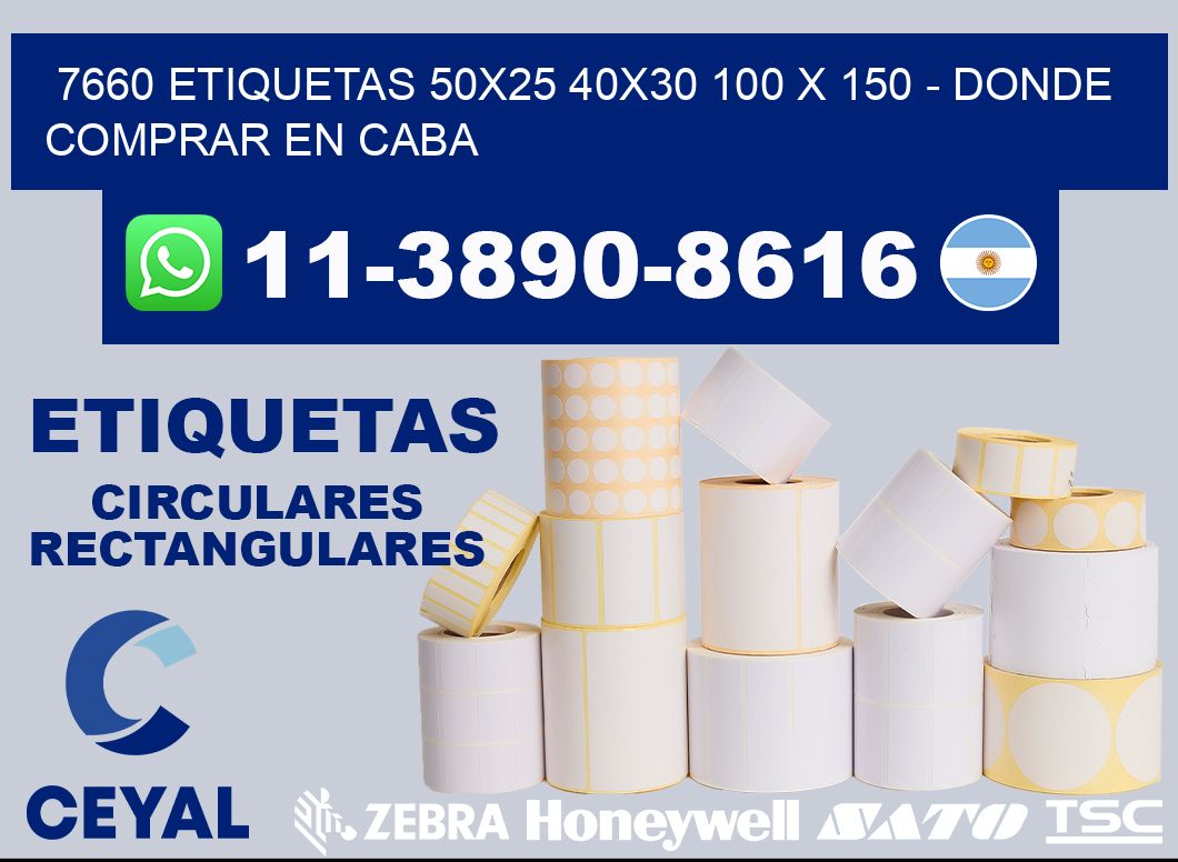 7660 etiquetas 50x25 40x30 100 x 150 - Donde Comprar en Caba