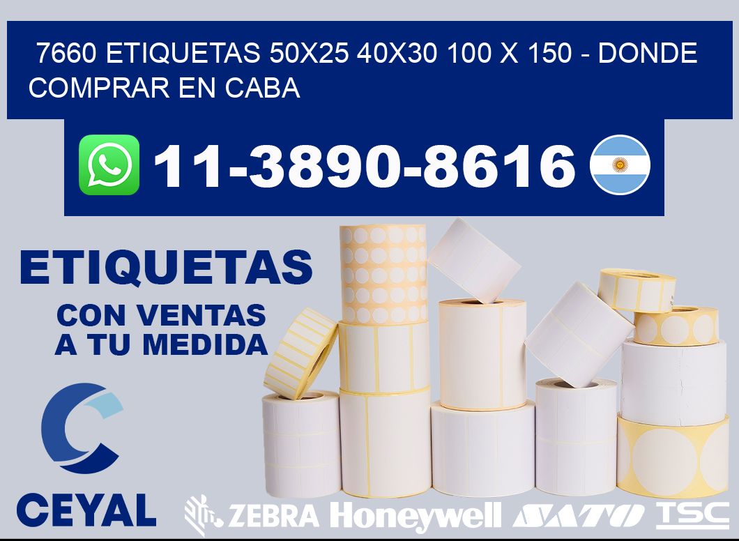 7660 etiquetas 50x25 40x30 100 x 150 - Donde Comprar en Caba