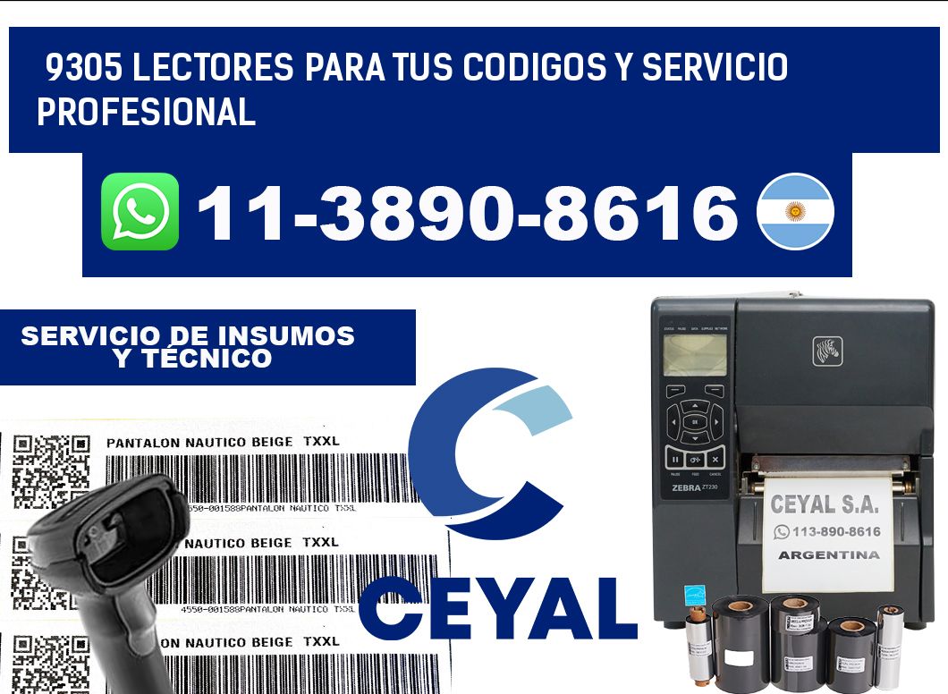 9305 Lectores para tus codigos y Servicio Profesional