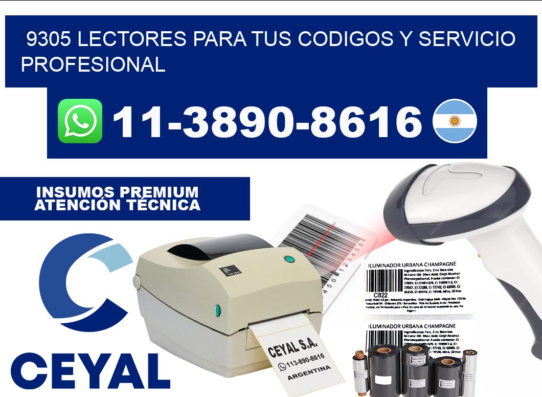 9305 Lectores para tus codigos y Servicio Profesional