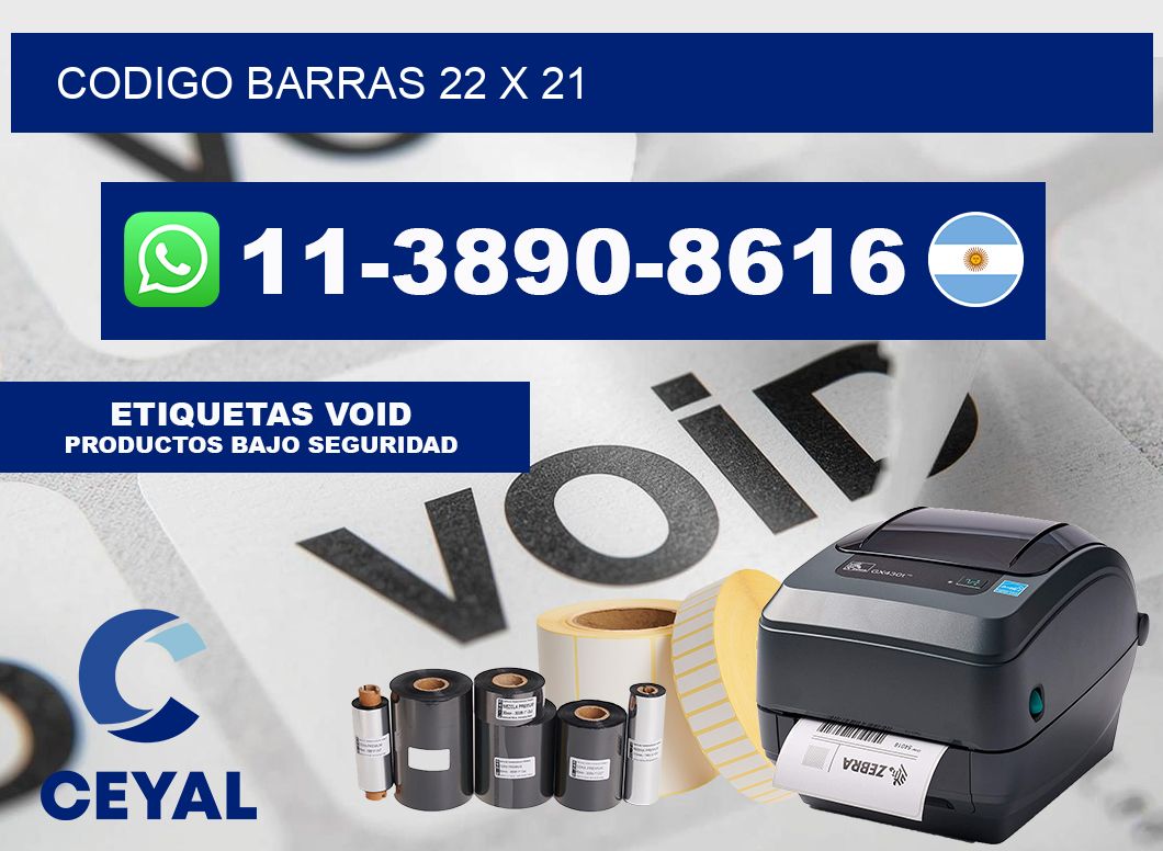 Codigo barras 22 x 21