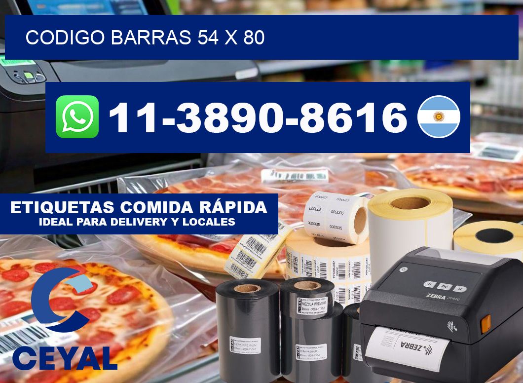 Codigo barras 54 x 80