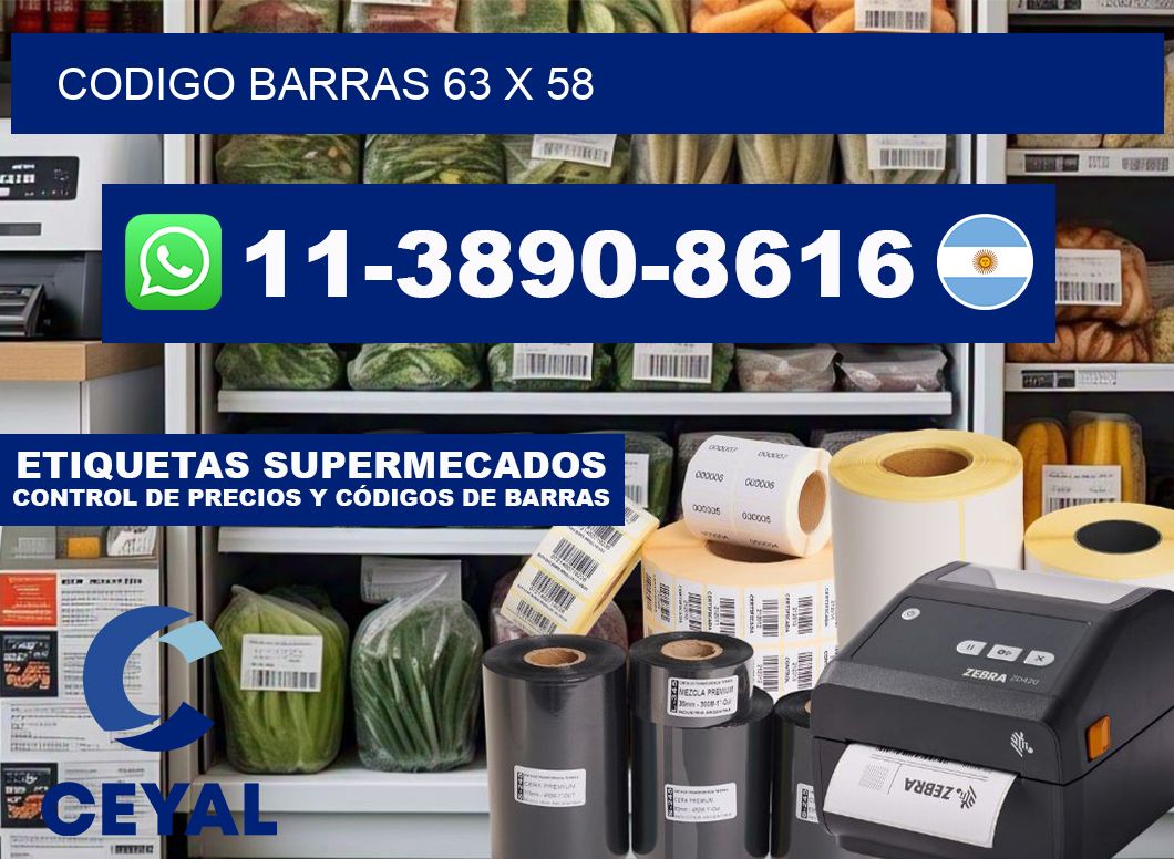 Codigo barras 63 x 58