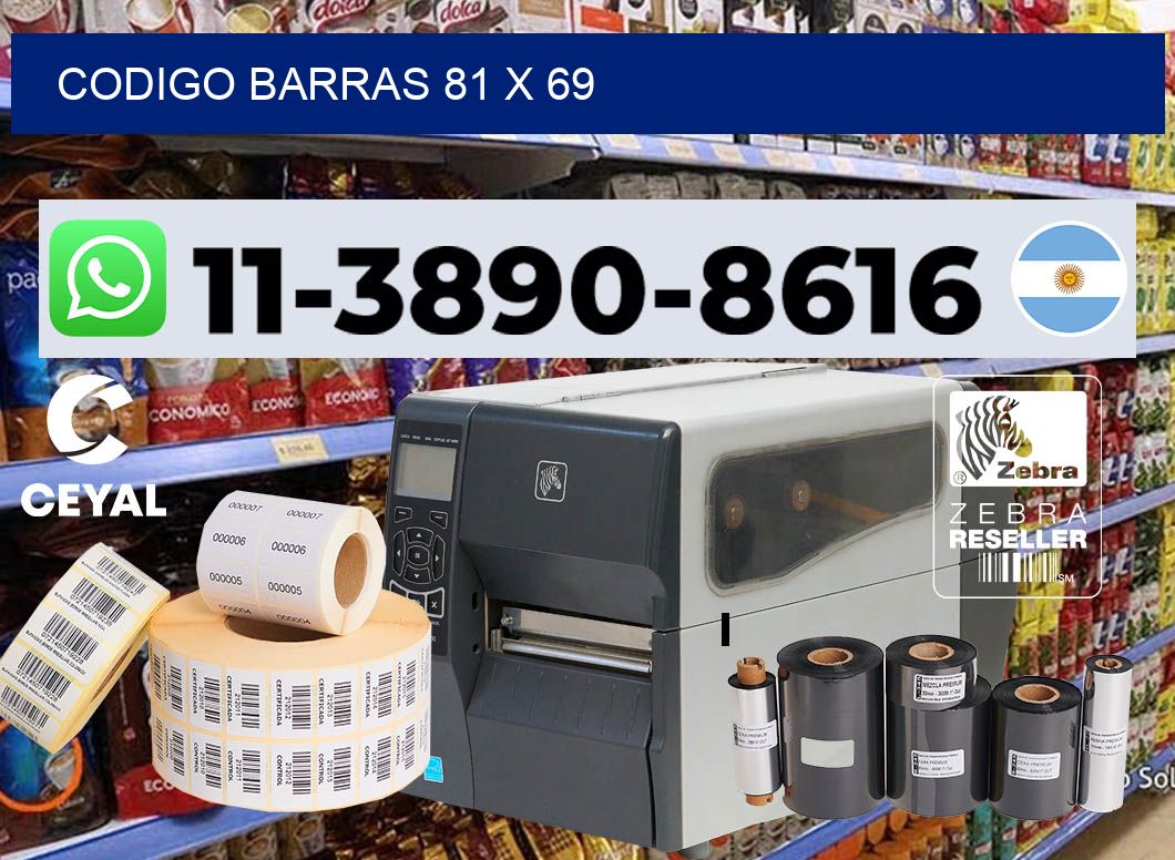Codigo barras 81 x 69