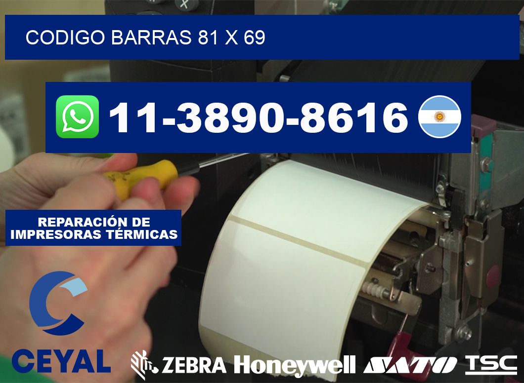 Codigo barras 81 x 69