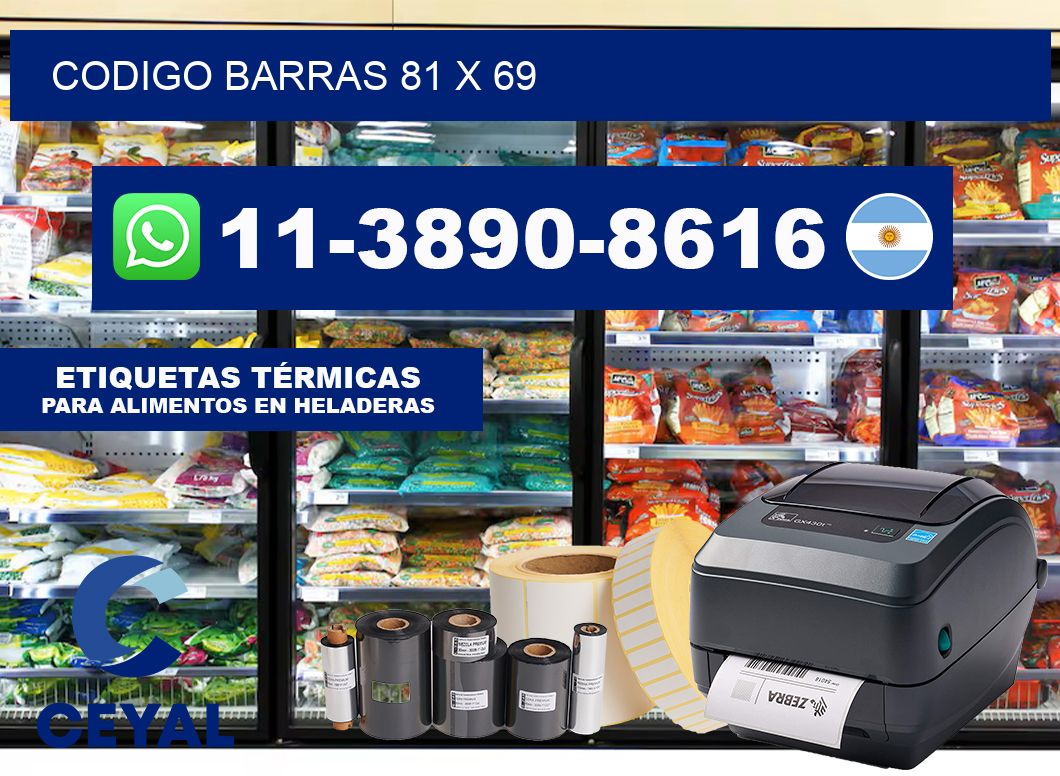 Codigo barras 81 x 69