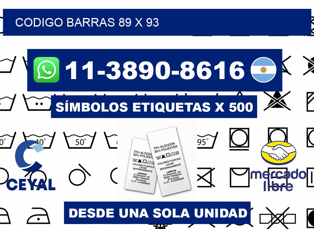 Codigo barras 89 x 93