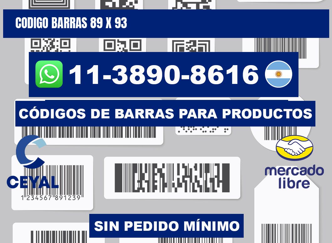 Codigo barras 89 x 93