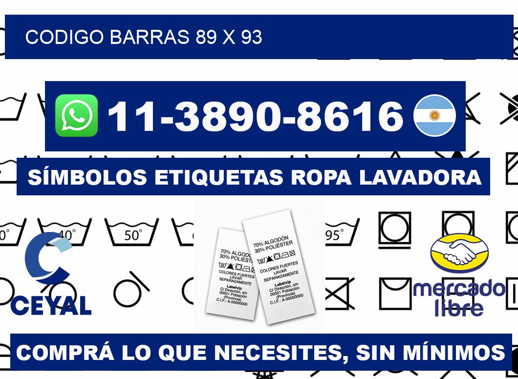 Codigo barras 89 x 93