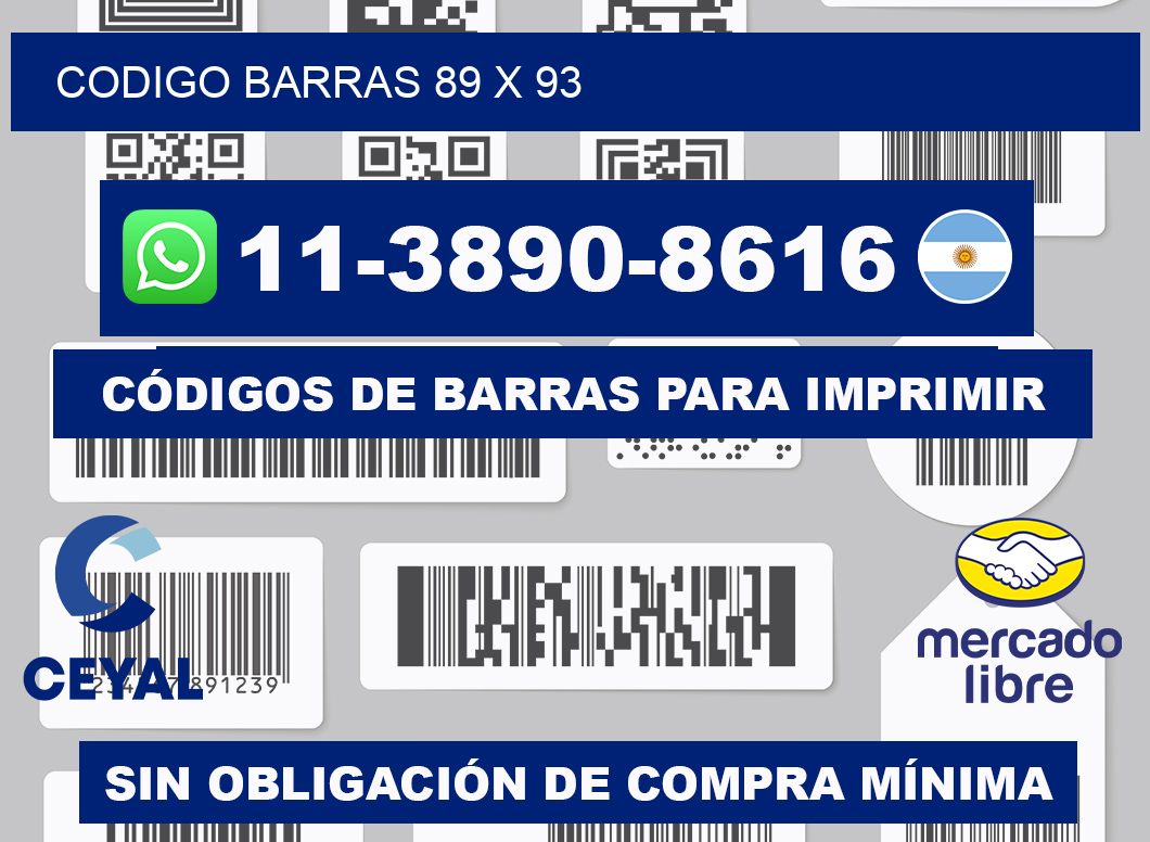 Codigo barras 89 x 93