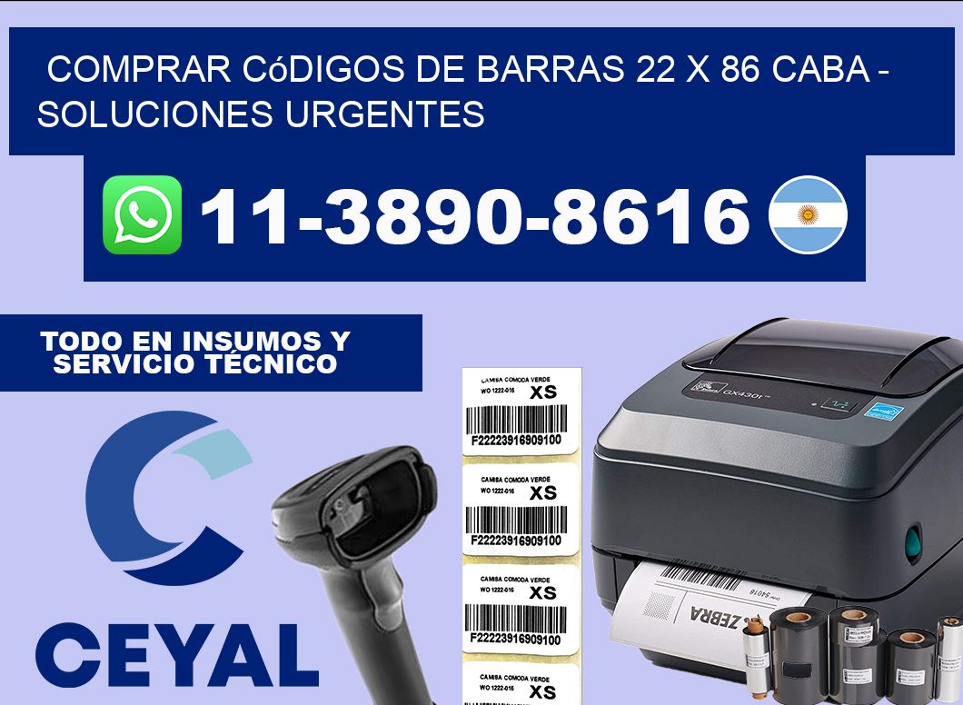 Comprar códigos de barras 22 x 86 CABA – soluciones urgentes