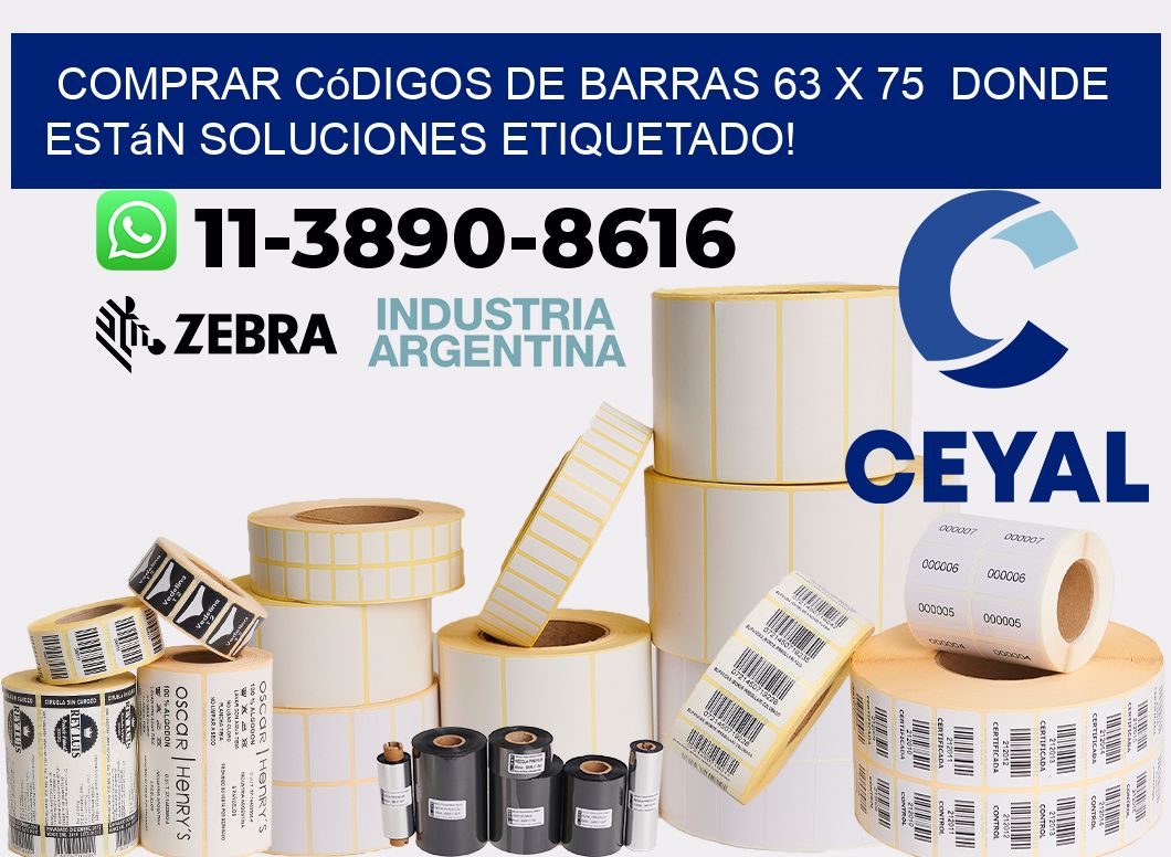Comprar códigos de barras 63 x 75  donde están soluciones etiquetado!