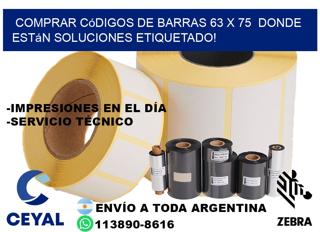 Comprar códigos de barras 63 x 75  donde están soluciones etiquetado!