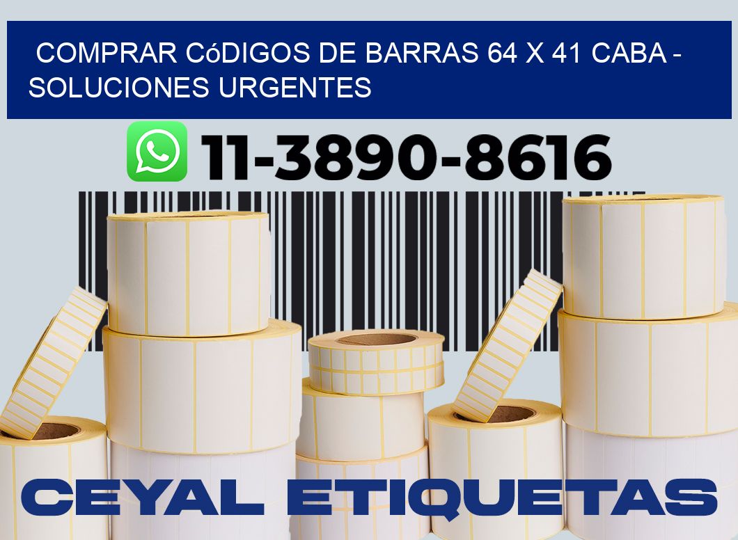 Comprar códigos de barras 64 x 41 CABA - soluciones urgentes