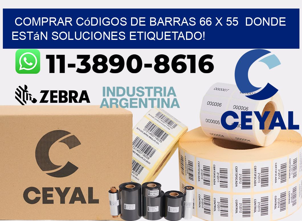 Comprar códigos de barras 66 x 55  donde están soluciones etiquetado!