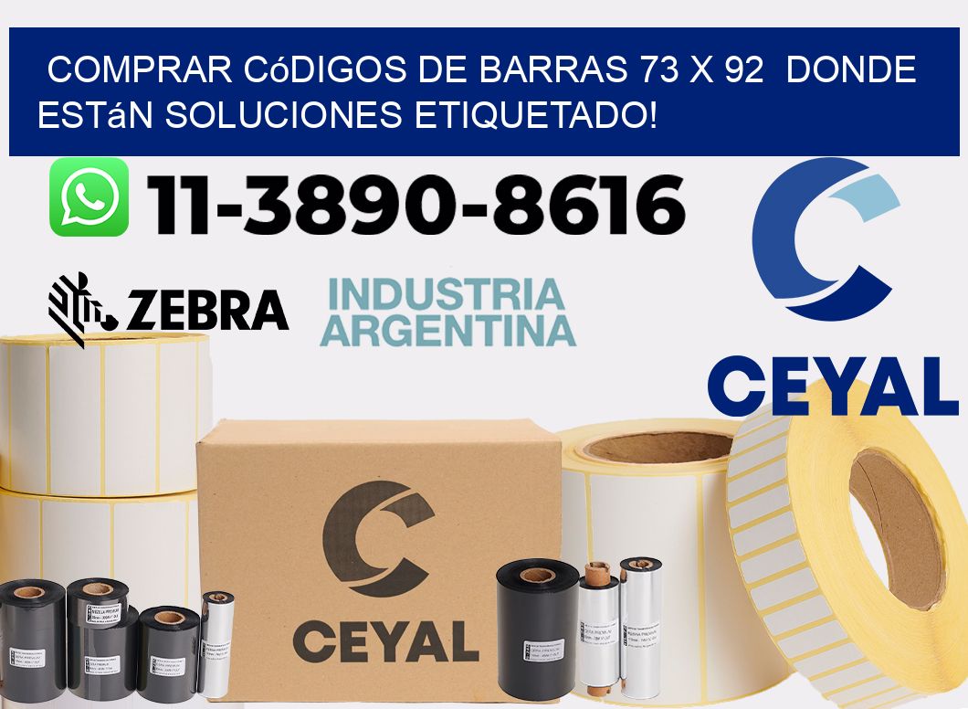 Comprar códigos de barras 73 x 92  donde están soluciones etiquetado!