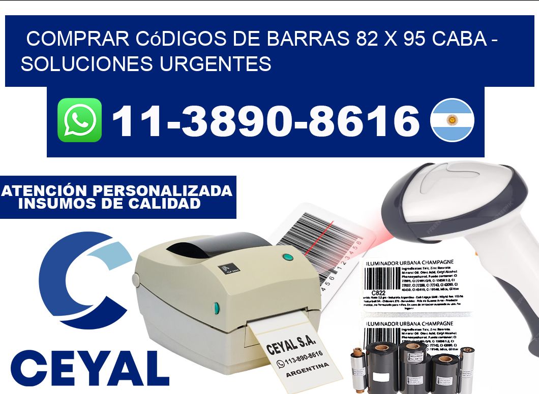 Comprar códigos de barras 82 x 95 CABA - soluciones urgentes