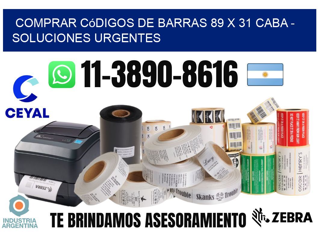 Comprar códigos de barras 89 x 31 CABA - soluciones urgentes