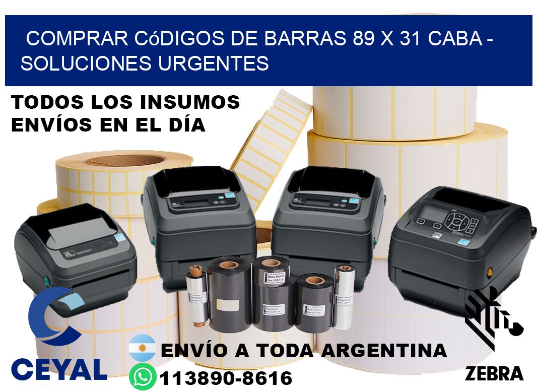 Comprar códigos de barras 89 x 31 CABA - soluciones urgentes