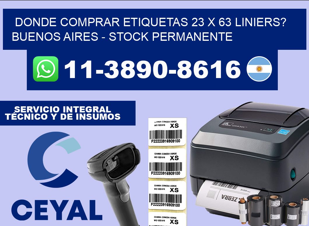 Donde Comprar etiquetas 23 x 63 LINIERS? Buenos Aires – Stock permanente