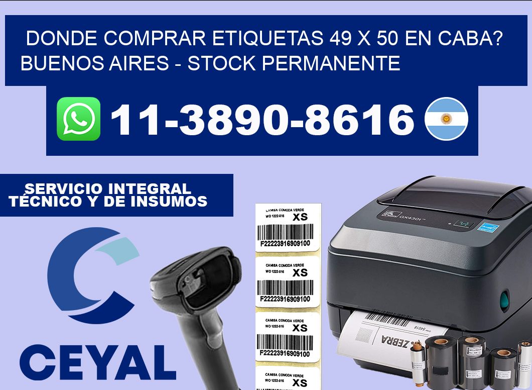 Donde Comprar etiquetas 49 x 50 en CABA? Buenos Aires – Stock permanente