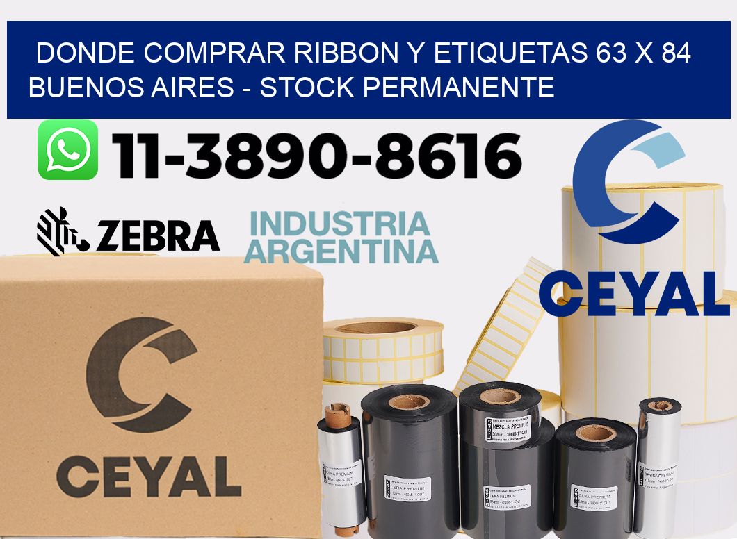 Donde Comprar ribbon y etiquetas 63 x 84 Buenos Aires - Stock permanente