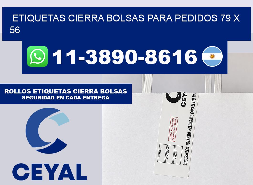 ETIQUETAS CIERRA BOLSAS PARA PEDIDOS 79 x 56