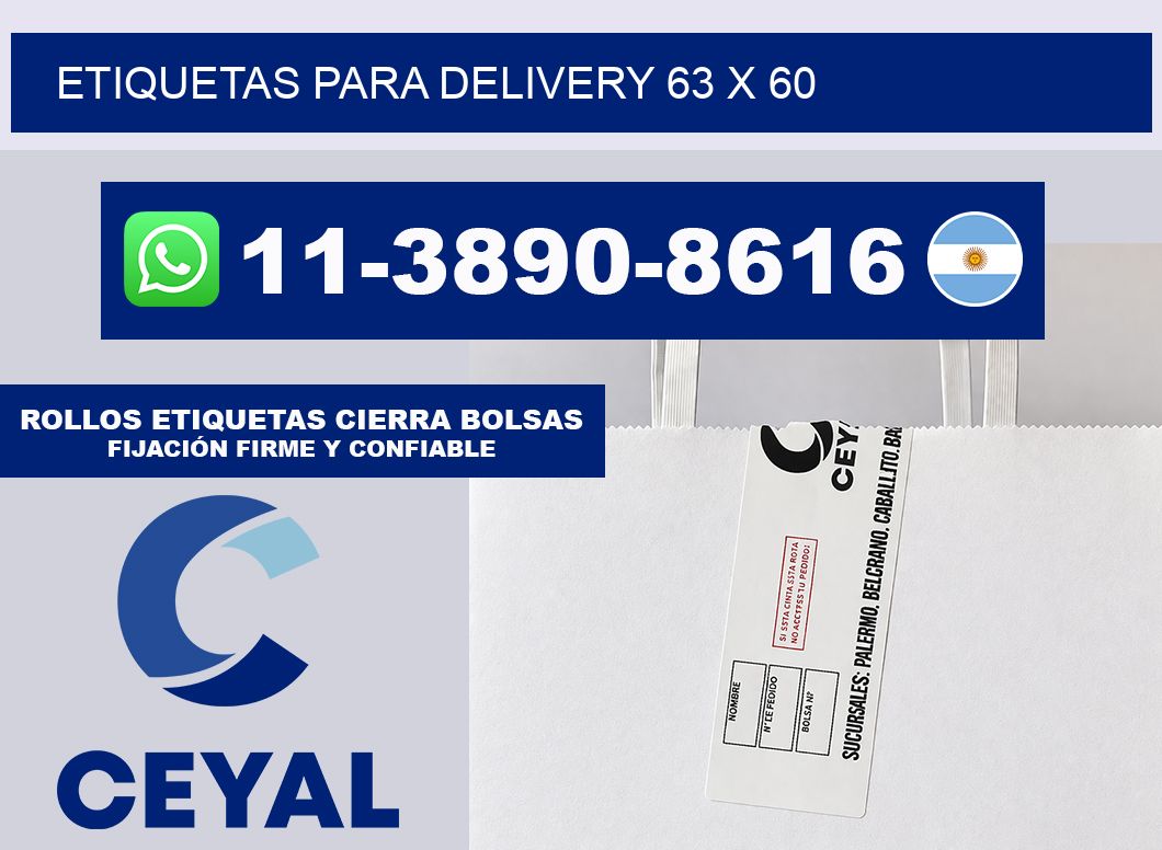 ETIQUETAS PARA DELIVERY 63 x 60