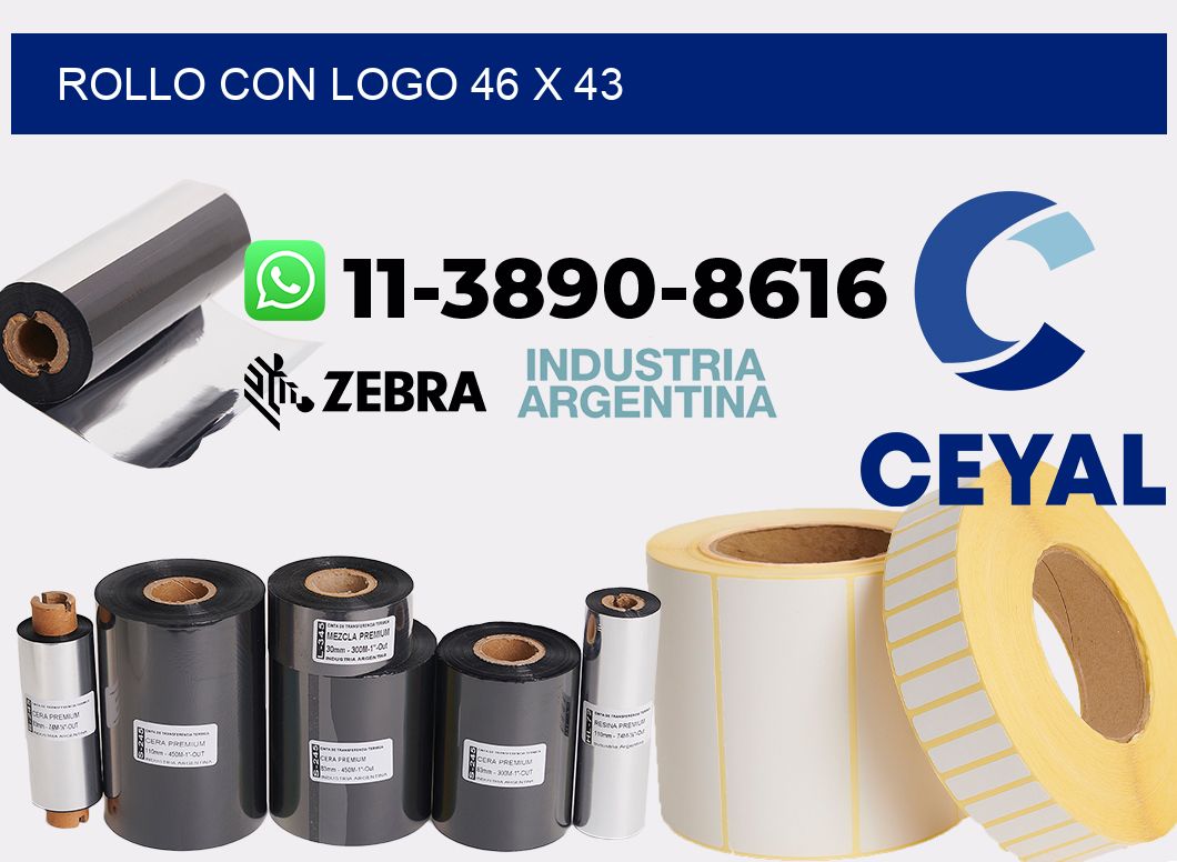 Rollo con logo 46 x 43
