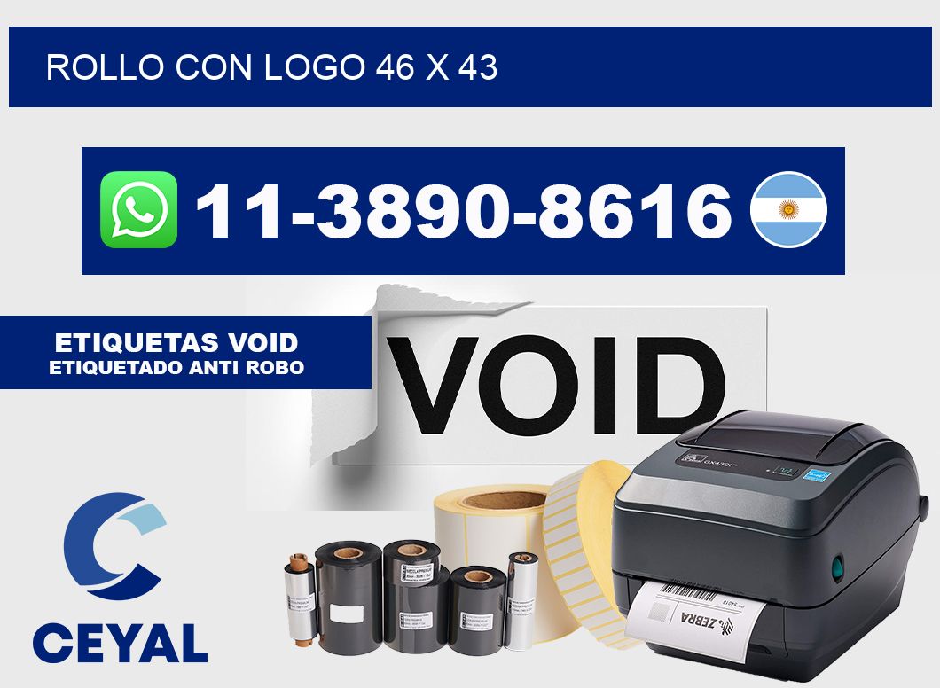 Rollo con logo 46 x 43
