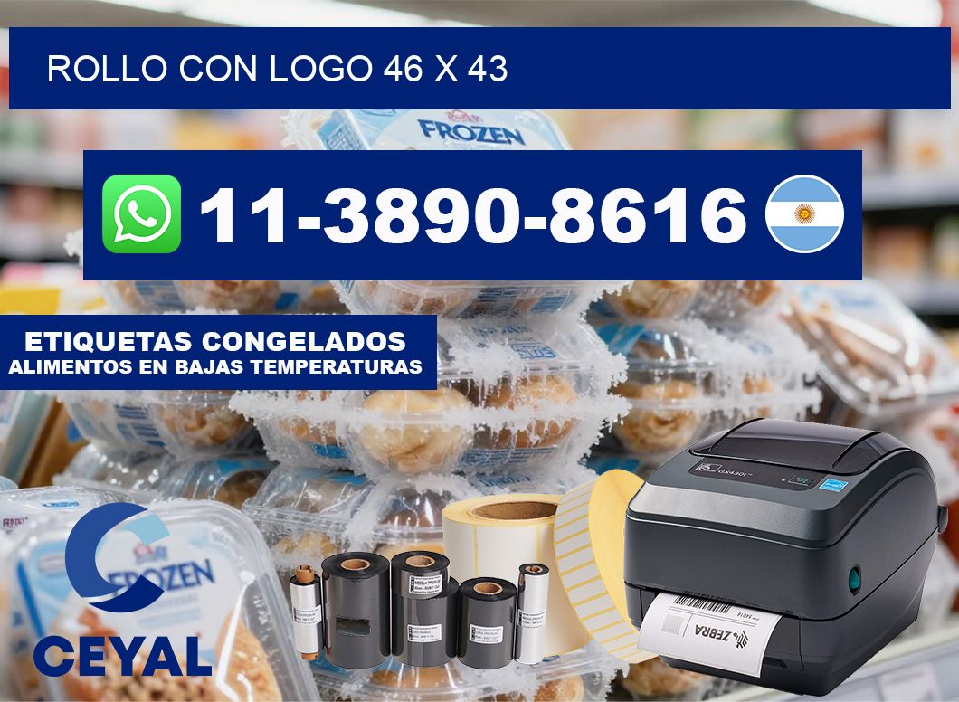 Rollo con logo 46 x 43