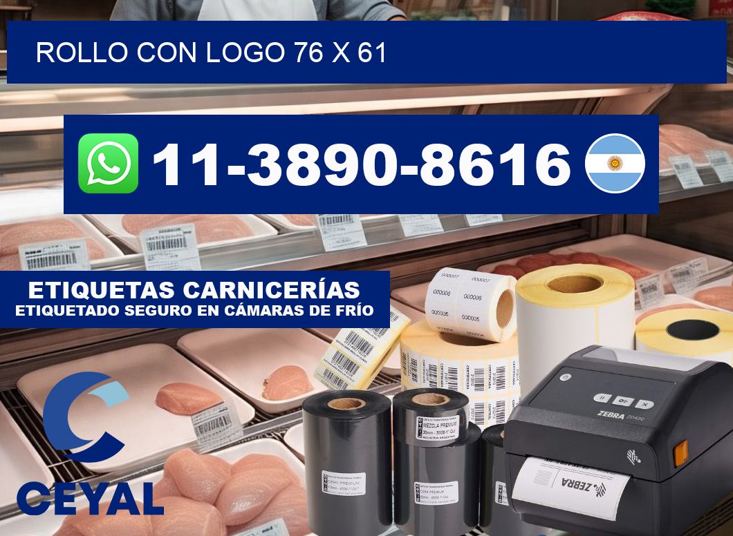 Rollo con logo 76 x 61
