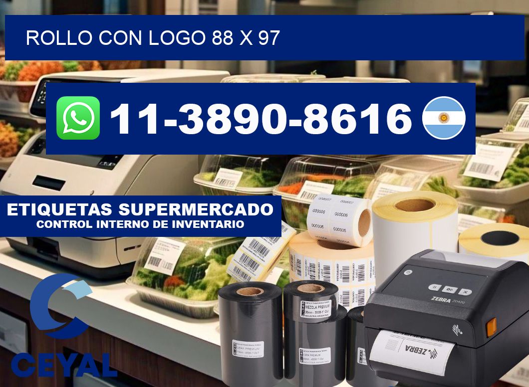 Rollo con logo 88 x 97