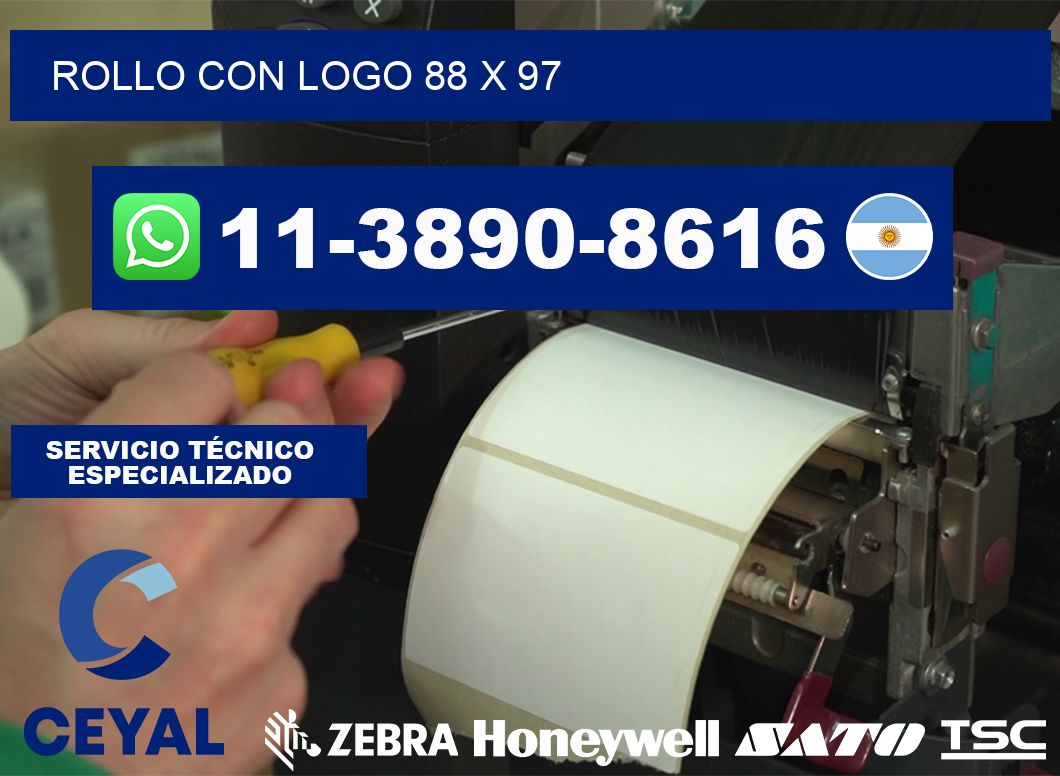 Rollo con logo 88 x 97
