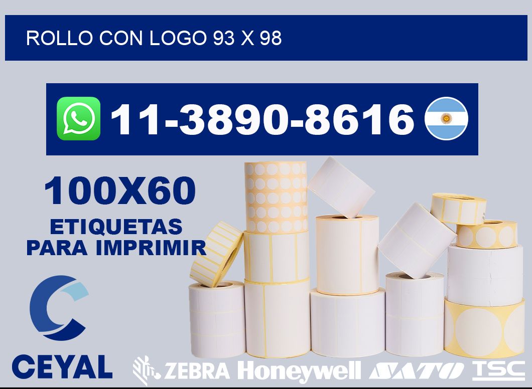 Rollo con logo 93 x 98