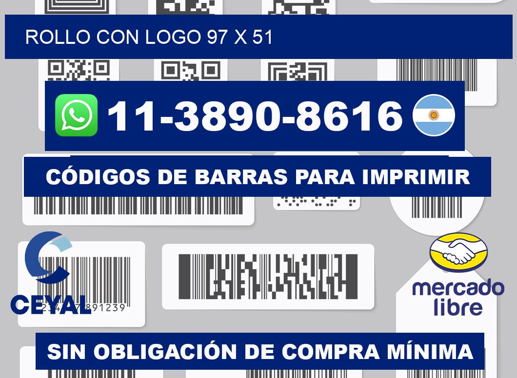 Rollo con logo 97 x 51