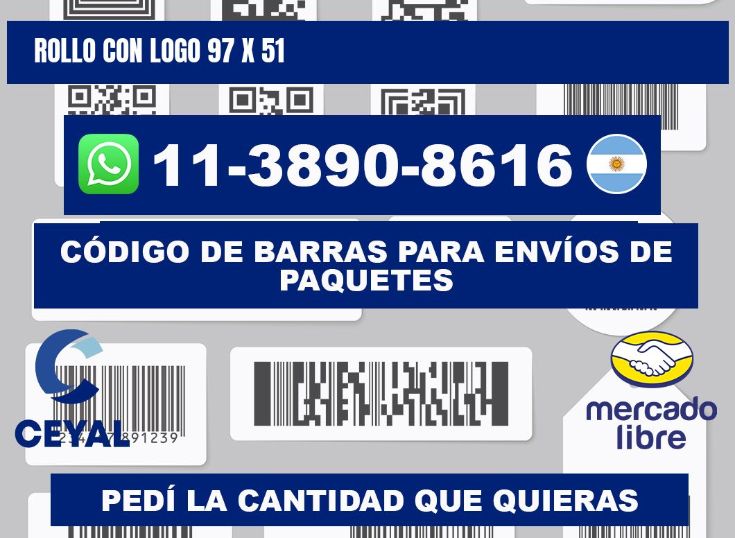 Rollo con logo 97 x 51