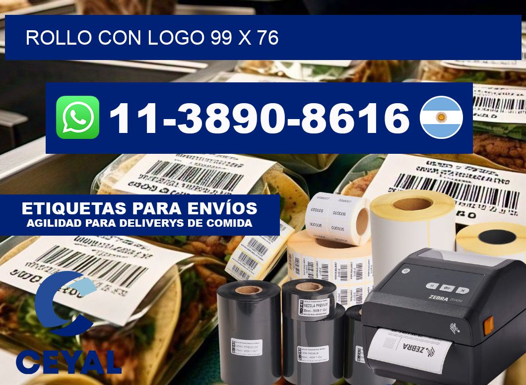 Rollo con logo 99 x 76