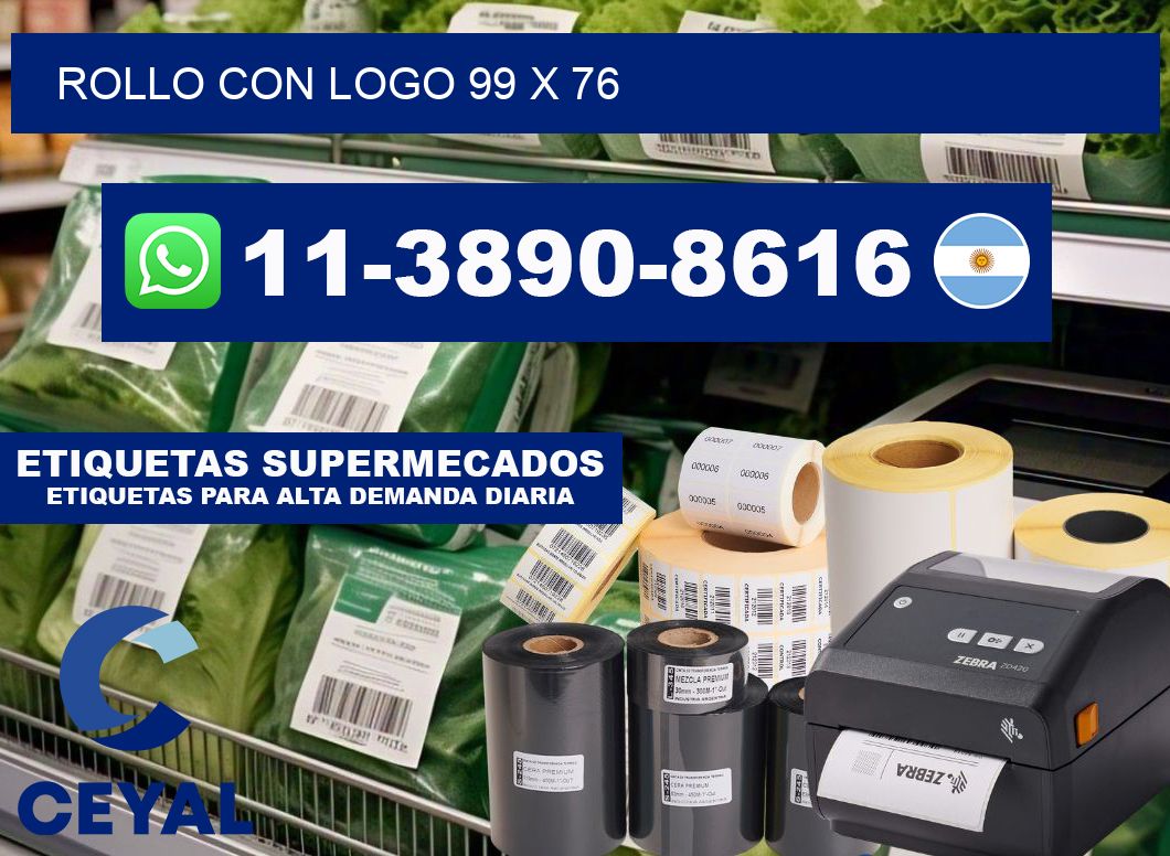 Rollo con logo 99 x 76