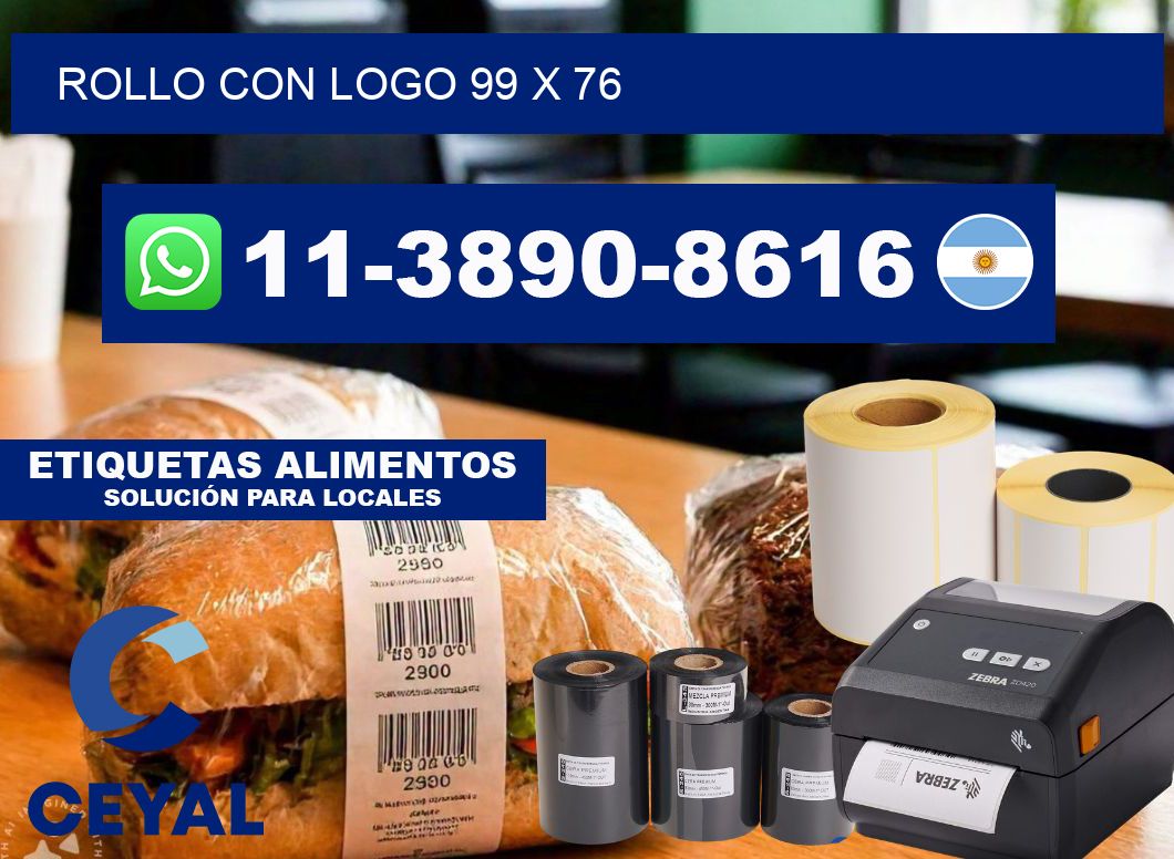 Rollo con logo 99 x 76