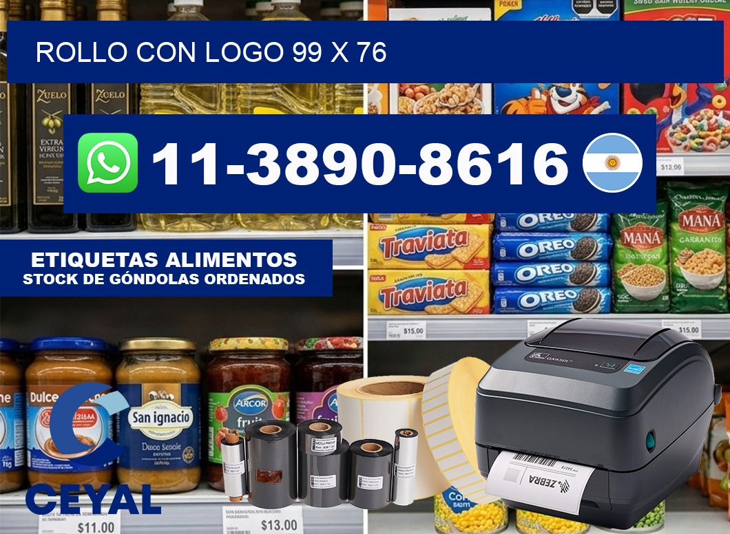 Rollo con logo 99 x 76