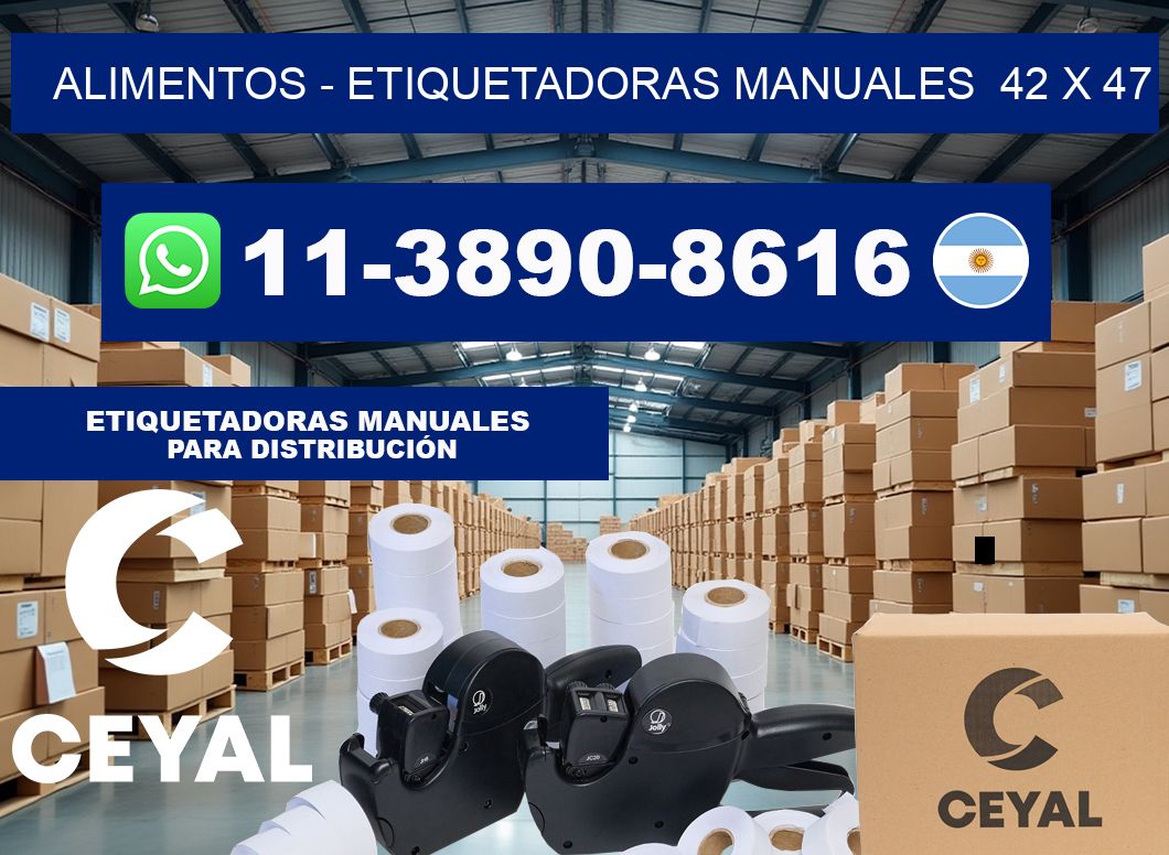 alimentos – Etiquetadoras Manuales  42 x 47