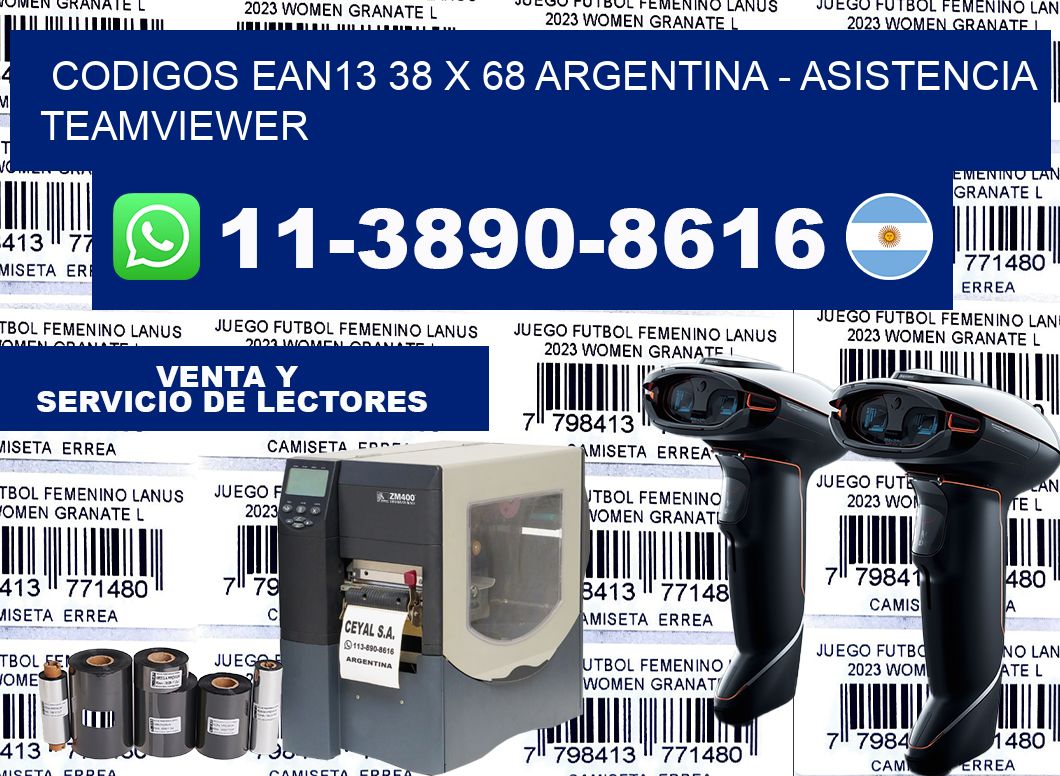 codigos ean13 38 x 68 argentina – asistencia teamviewer