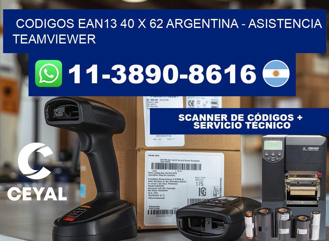 codigos ean13 40 x 62 argentina - asistencia teamviewer