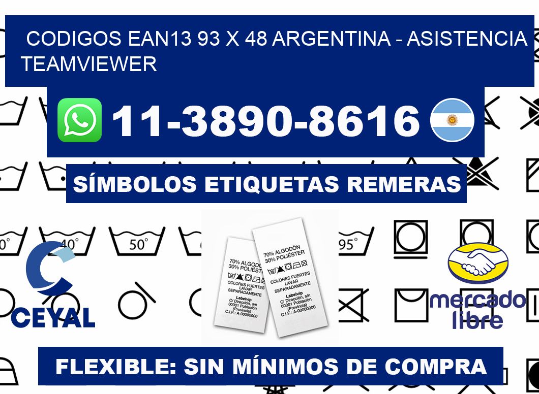 codigos ean13 93 x 48 argentina - asistencia teamviewer
