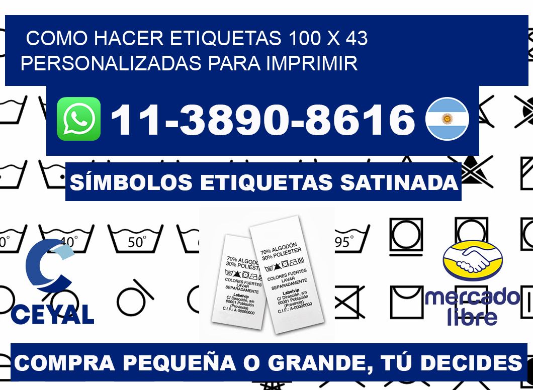 como hacer etiquetas 100 x 43 personalizadas para imprimir