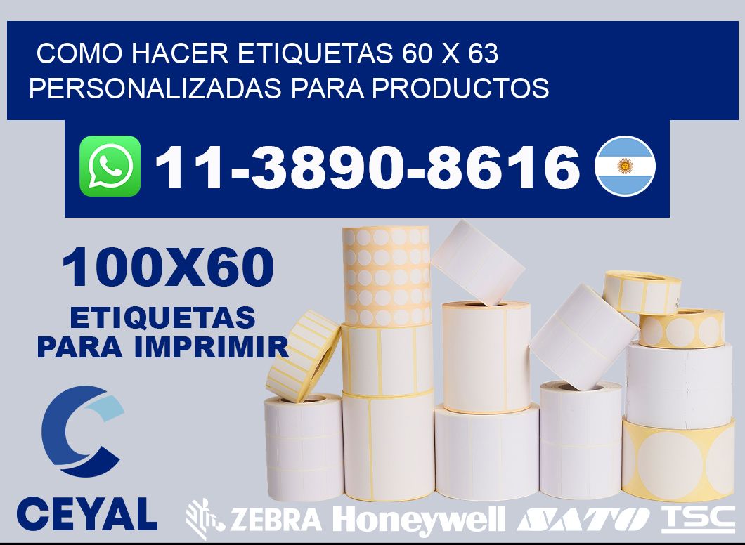 como hacer etiquetas 60 x 63 personalizadas para productos