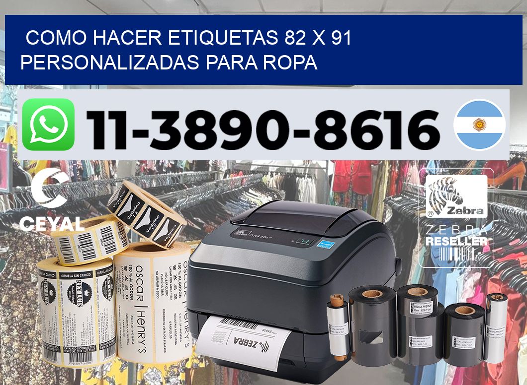 como hacer etiquetas 82 x 91 personalizadas para ropa